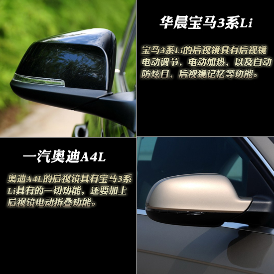 全新宝马3系Li全面对比2013款奥迪A4L