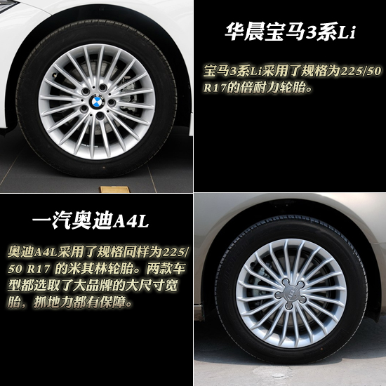 全新宝马3系Li全面对比2013款奥迪A4L