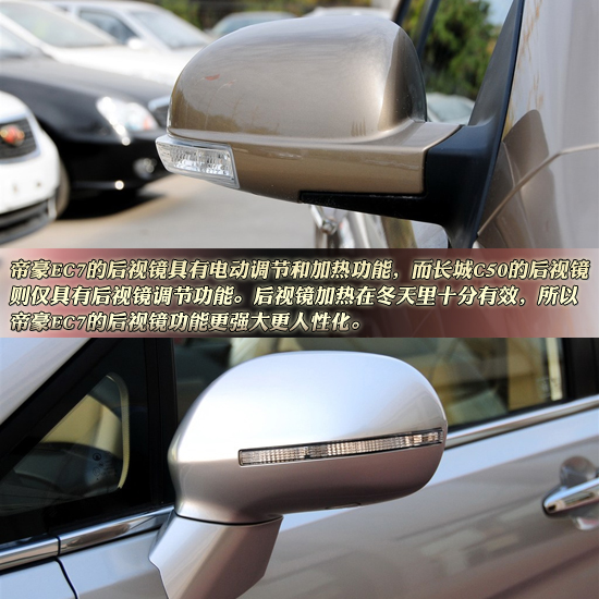  帝豪EC7对比长城C50 沉稳与运动对决