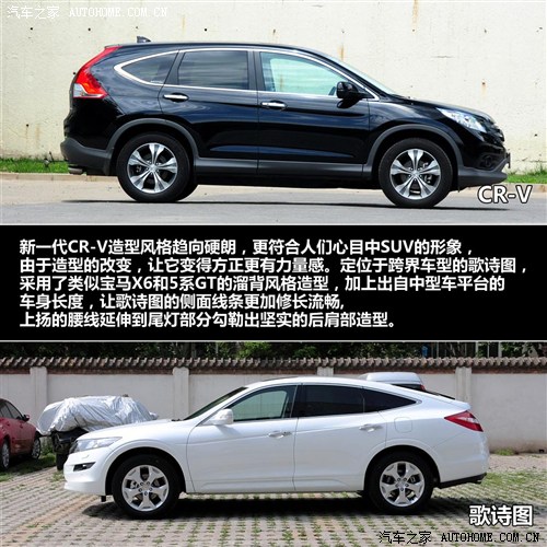 跨界挑战SUV 本田歌诗图PK本田CR-V