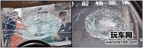  超强悍太阳膜石头砸不破子弹击不穿