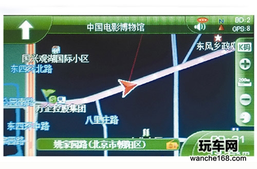导航准好使用 试用北斗车载导航机