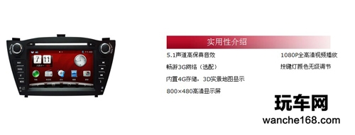 现代ix35纽曼汽车导航NT3247L导航仪