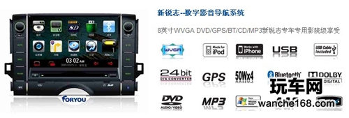 一汽丰田锐志华阳DVD汽车导航仪上市