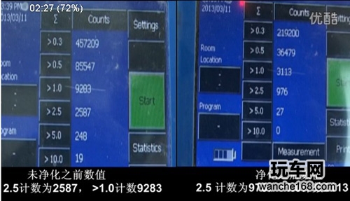 实测纽曼奥迪Q5 A4L空气净化器净化器