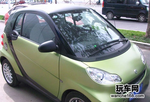 奔驰smart全车贴琥珀光学汽车隔热膜