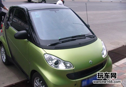 奔驰smart全车贴琥珀光学汽车隔热膜