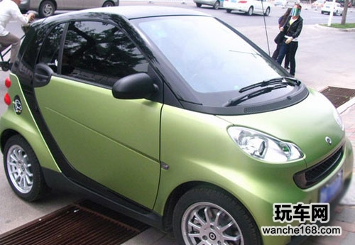 奔驰smart全车贴琥珀光学汽车隔热膜
