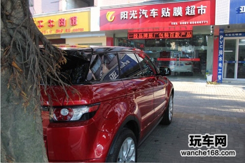 路虎极光全车贴龙膜汽车隔热膜