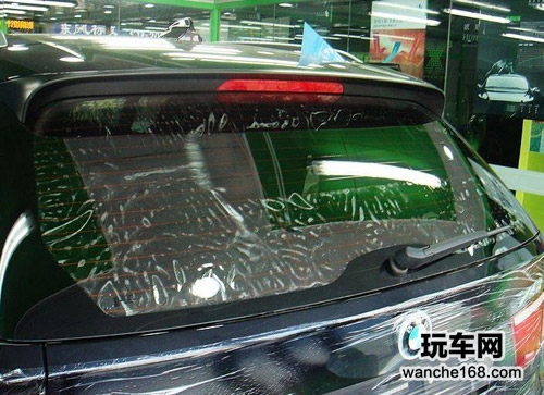 宝马X5贴琥珀光学纳米陶瓷隔热膜